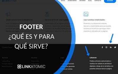 ¿Qué es el footer de una página web?